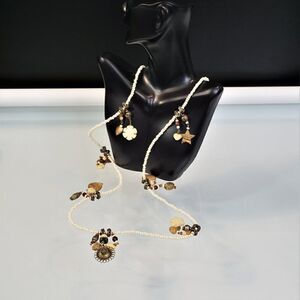 Iris Lane Necklace 1980s Designer Signed One of a Kind Vintage Beach Boho